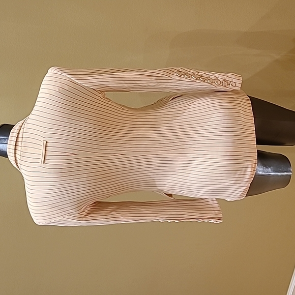 Jean Paul Gautier creme blazer with red pinstripes Vintage and gorgeous - Picture 5 of 12